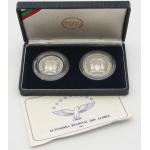 Autonomia Regional dos Açores 100 e 25 escudos 1980 Prata Proof